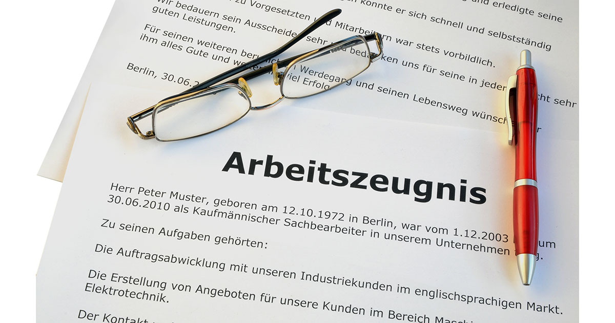 Knicken Lochen Heften Umgang Mit Dem Arbeitszeugnis Dgb Rechtsschutz Gmbh